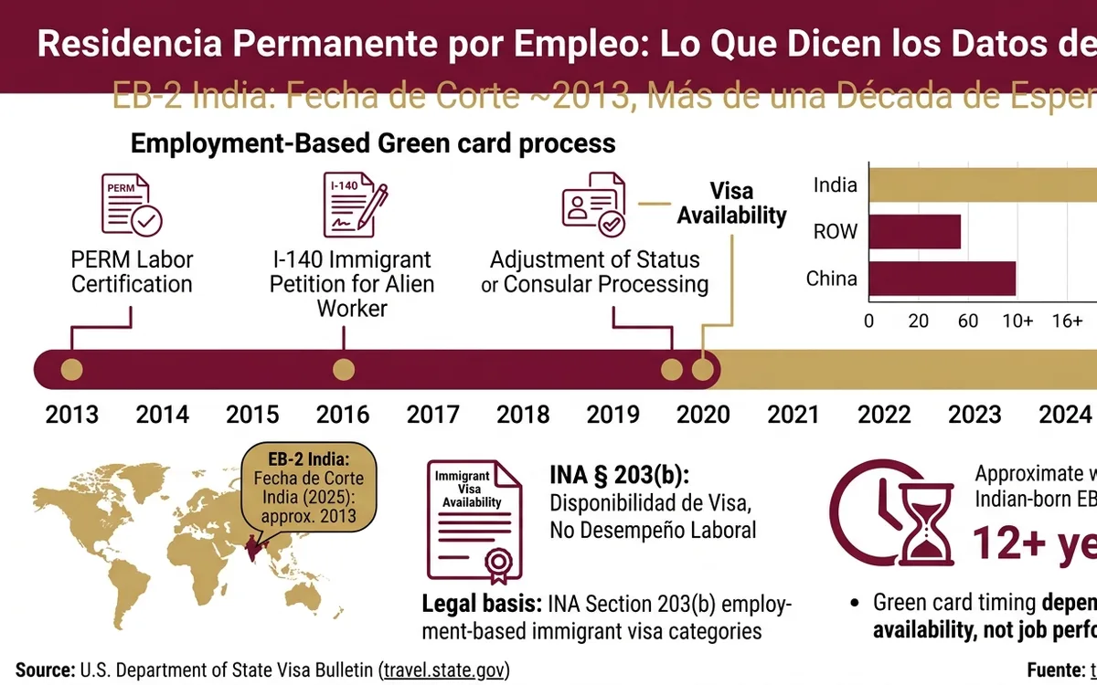 Residencia Permanente por Empleo: Qué Dicen los Datos de 2025 — infographic