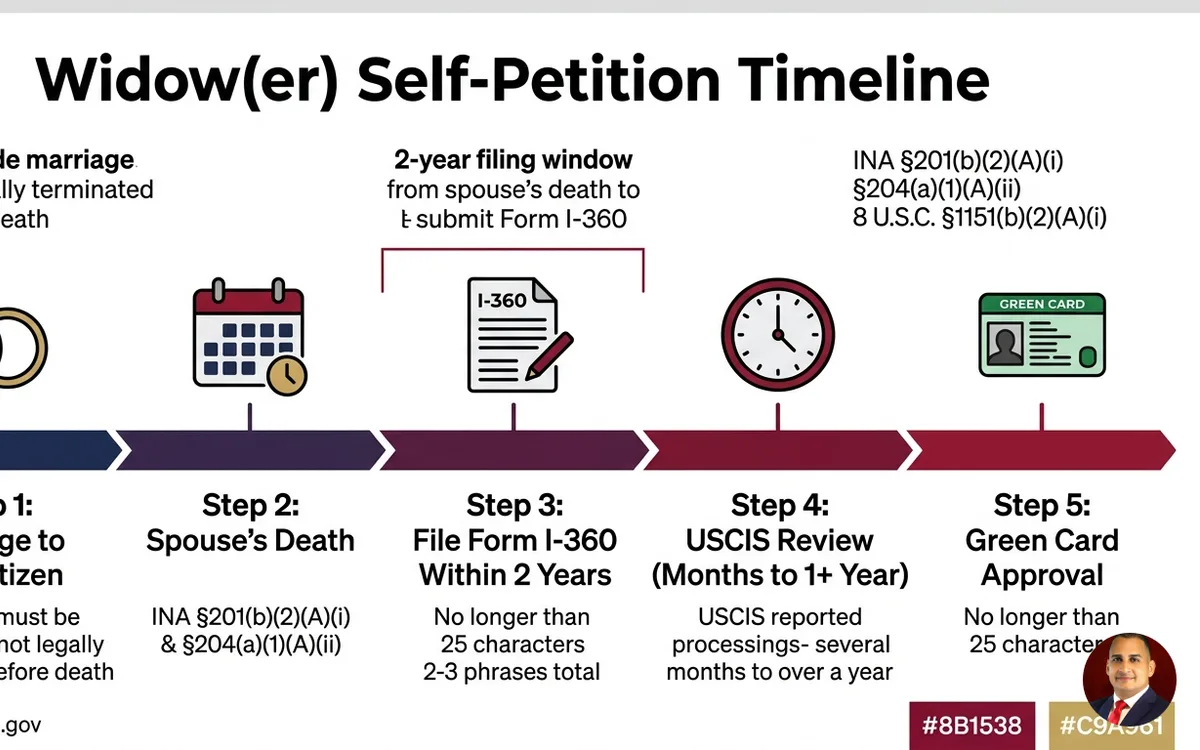 widow(er) immigrant visa attorney — infographic