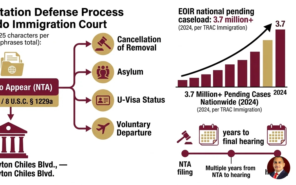 deportation defense attorney Orlando — infographic