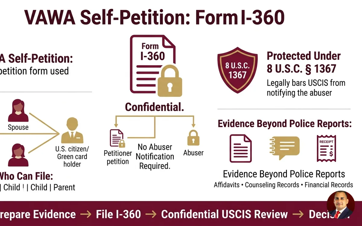 VAWA self-petition attorney — infographic