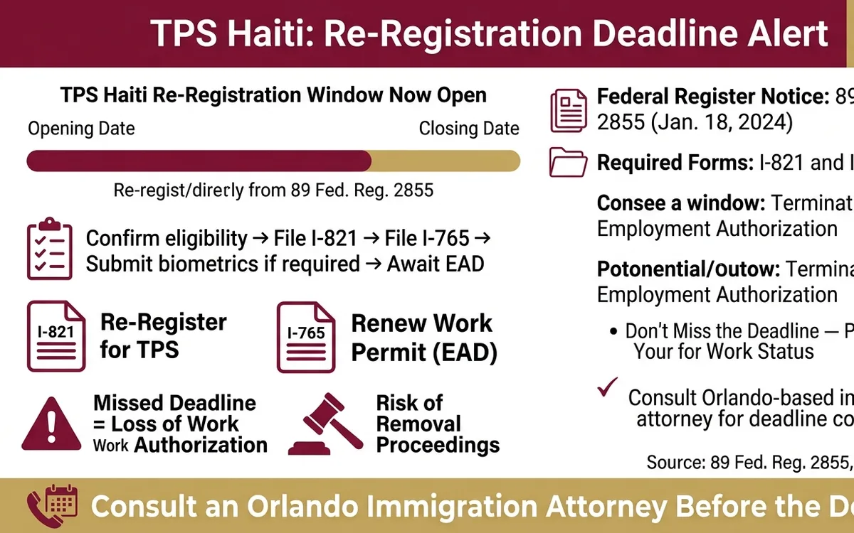 TPS haiti abogado orlando florida — infographic