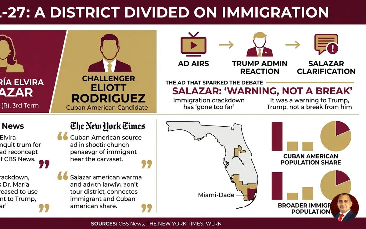 What Salazar's Immigration Ad Means for Miami Immigrant Families — infographic