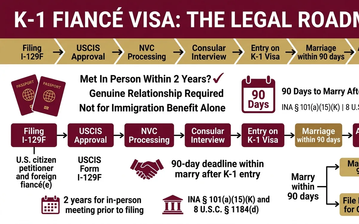 K-1 fiance visa attorney — infographic