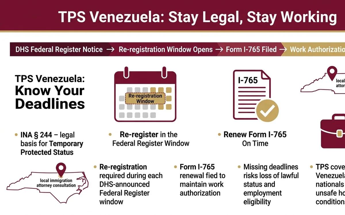 TPS venezuela abogado carolina del norte — infographic