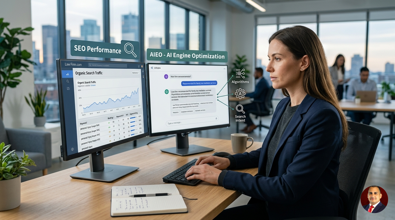 SEO and AI Engine Optimization (AIEO) for law firm visibility