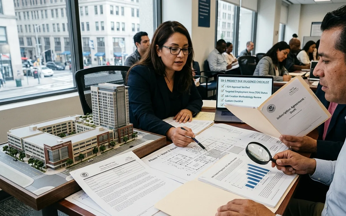 EB-5 regional center investor visa attorney — illustration