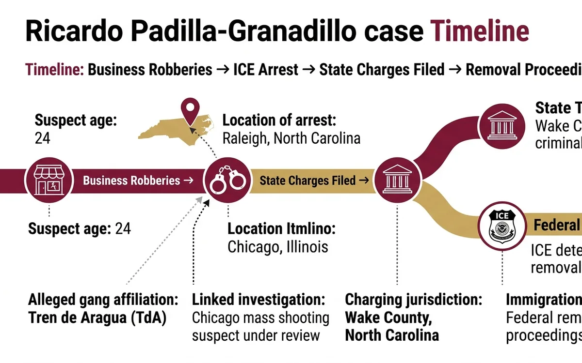 ICE arrests TdA gang member suspected in Chicago mass shooting — infographic