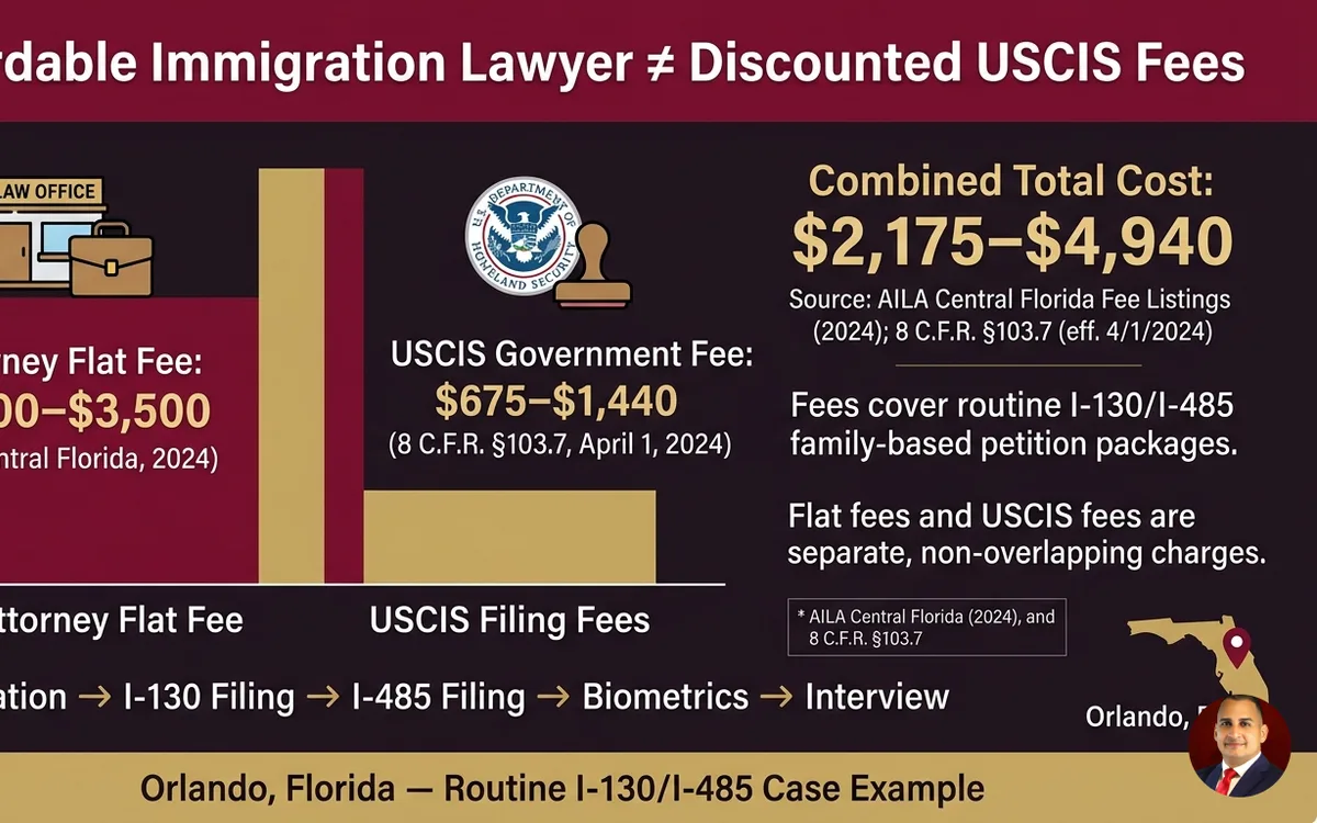 affordable immigration lawyer in Orlando — infographic