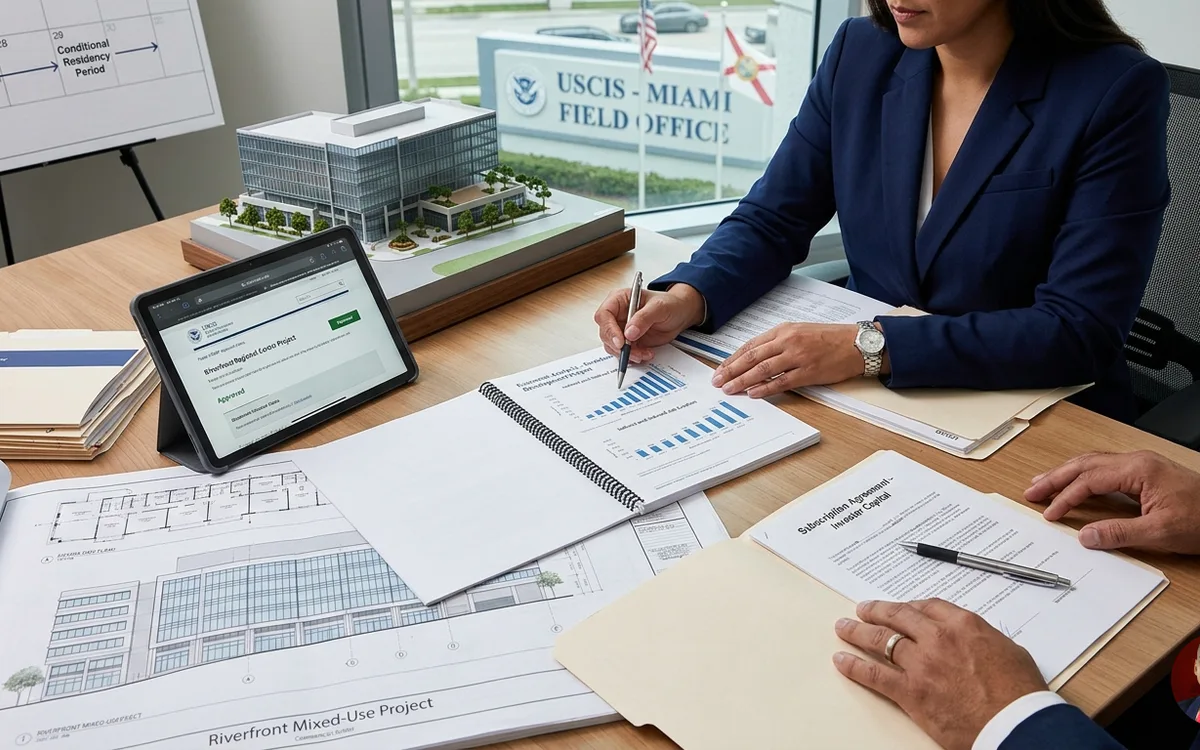 EB-5 regional center investor visa attorney — illustration