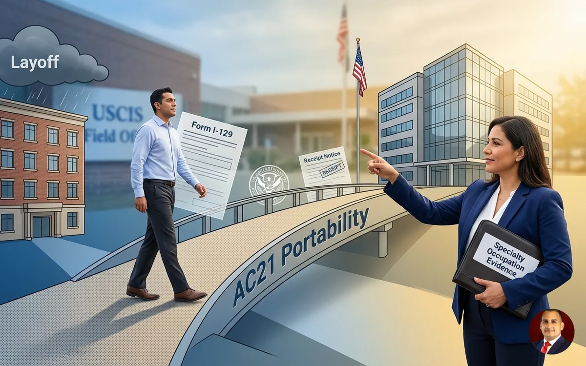 H-1B visa attorney — illustration