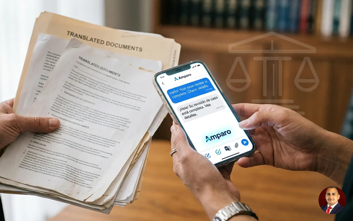 bilingual client experience app for law firms — illustration