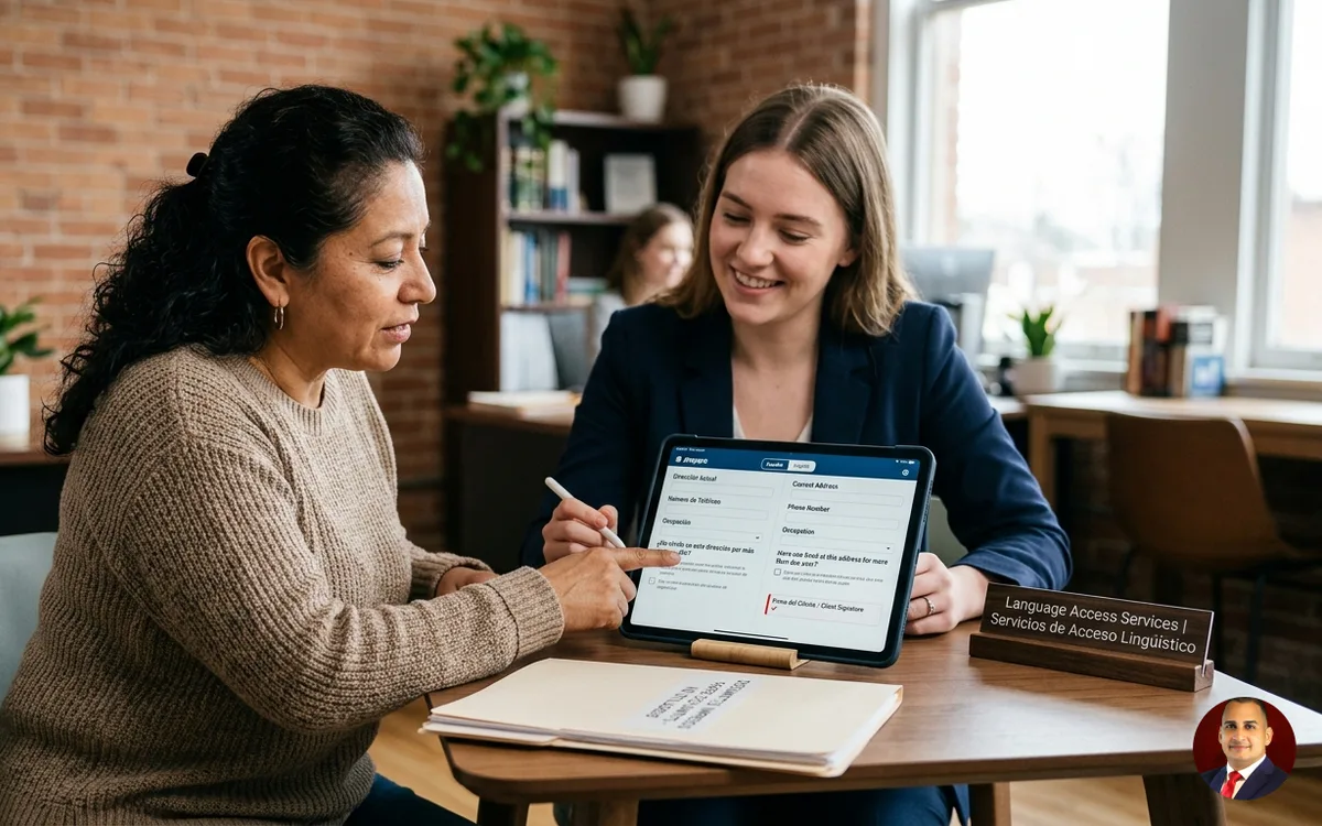 Bilingual client experience app for law firms