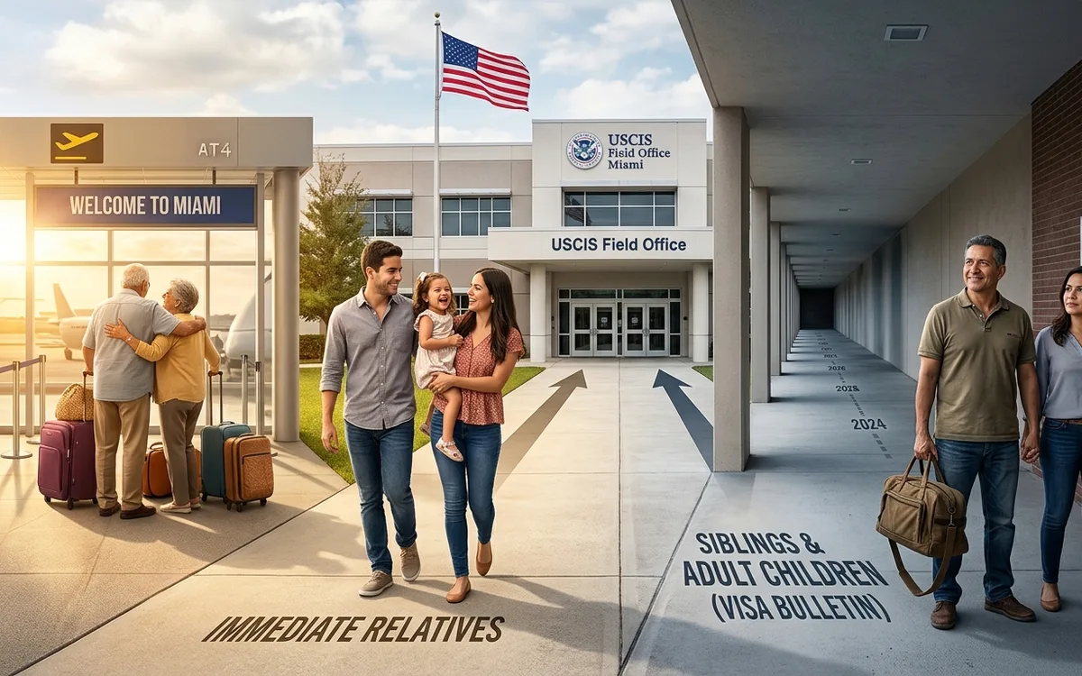 Family-based immigration petitions for US citizens: process and timeline for 2026 — illustration